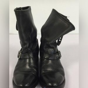 Harley Davidson Women's Black Ankle Strap Boots Size 11